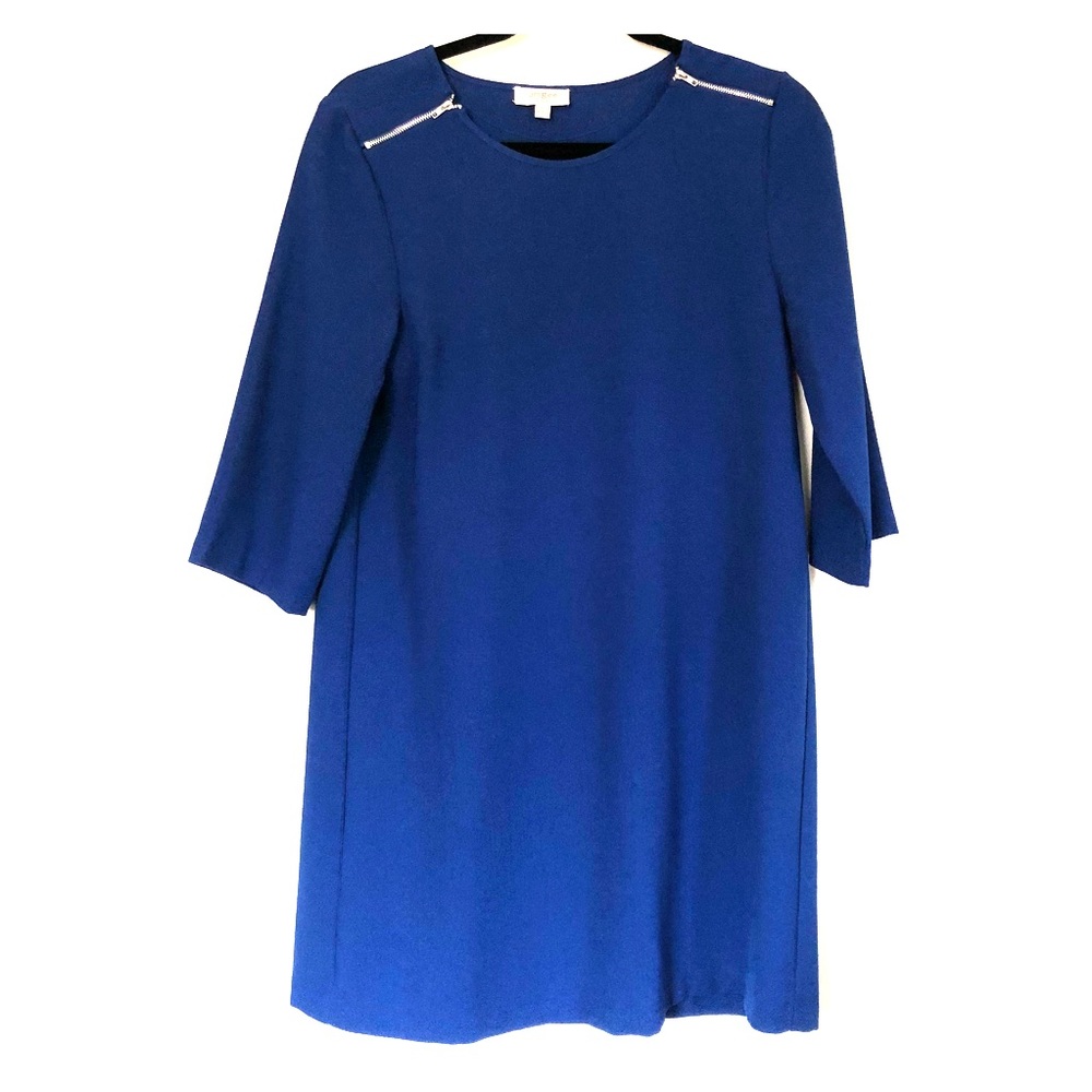 EUC Umgee Zipper Shift Dress Medium Pleated Back